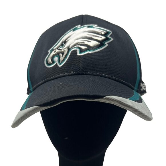 Philadelphia Eagles Reebok Fitted Hat Cap Men's S/M NFL On Field Green Flexfit - Picture 1 of 12